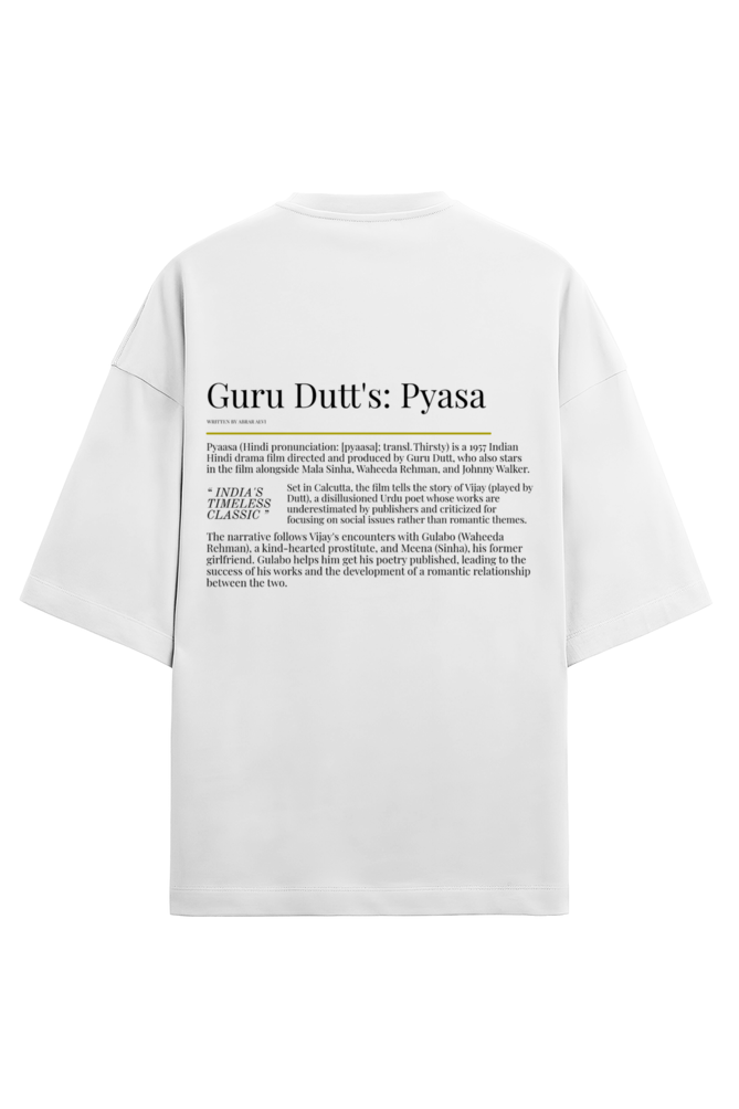 Oversized Guru Dutt's Timeless Classic Terry Tshirt