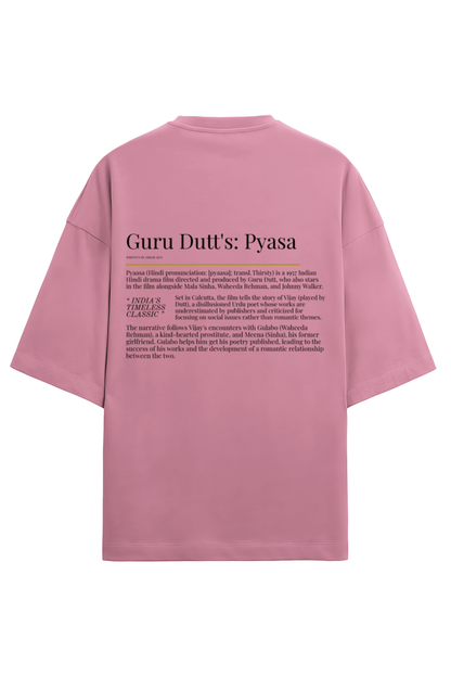 Oversized Guru Dutt's Timeless Classic Terry Tshirt