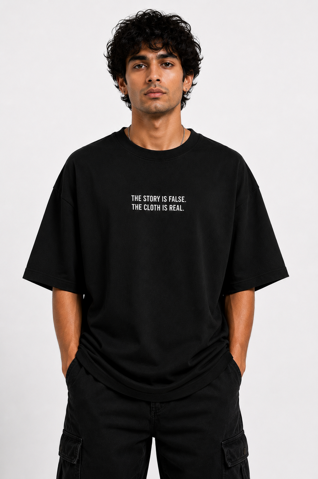 Cinematic Disclaimer | Unisex Terry Oversized Tee