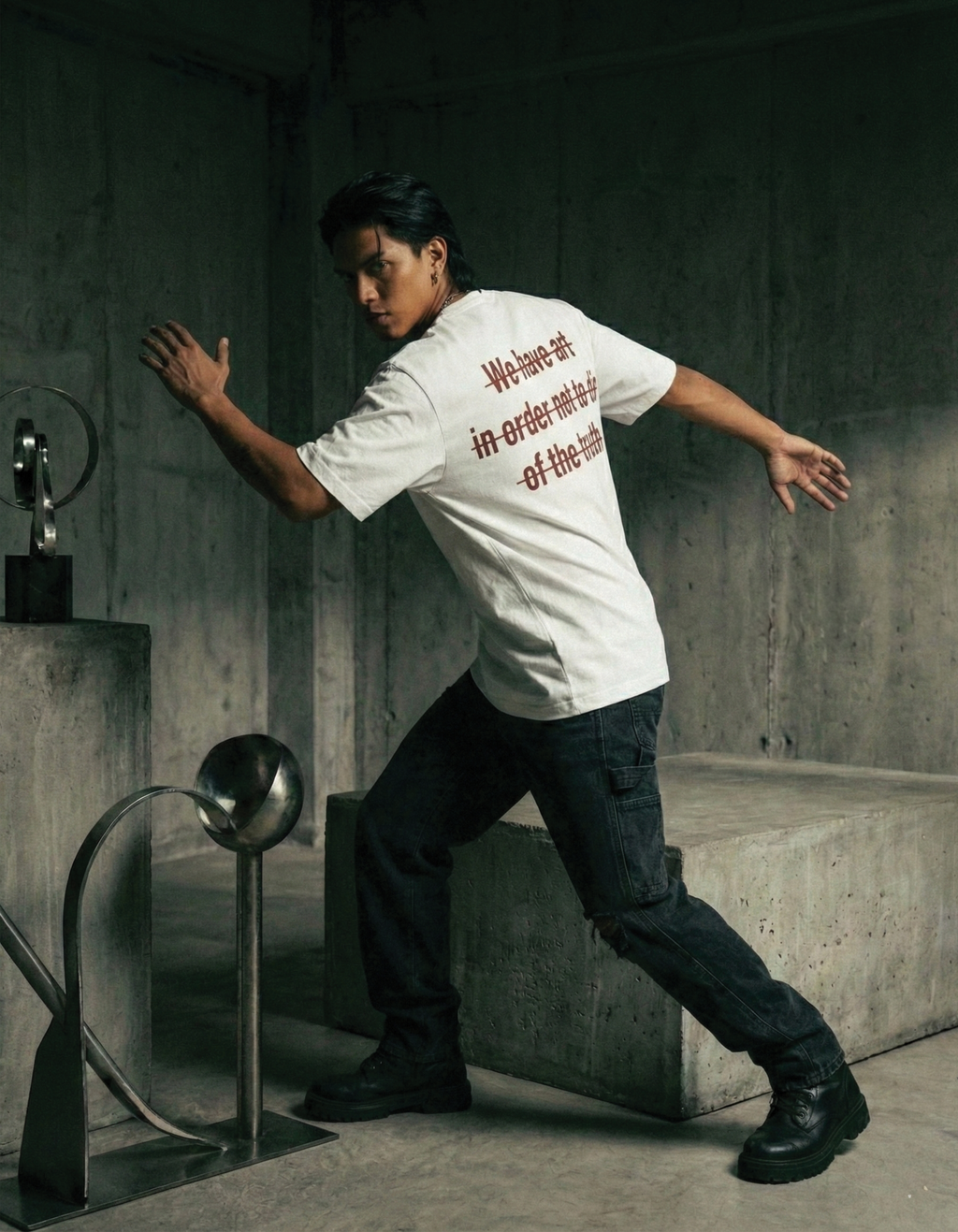 SAFED JHOOTH | Oversized Tee